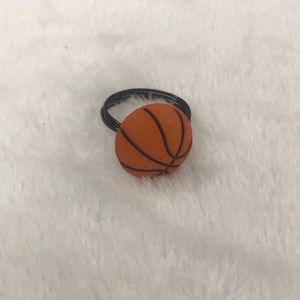 Black wired basketball ring
